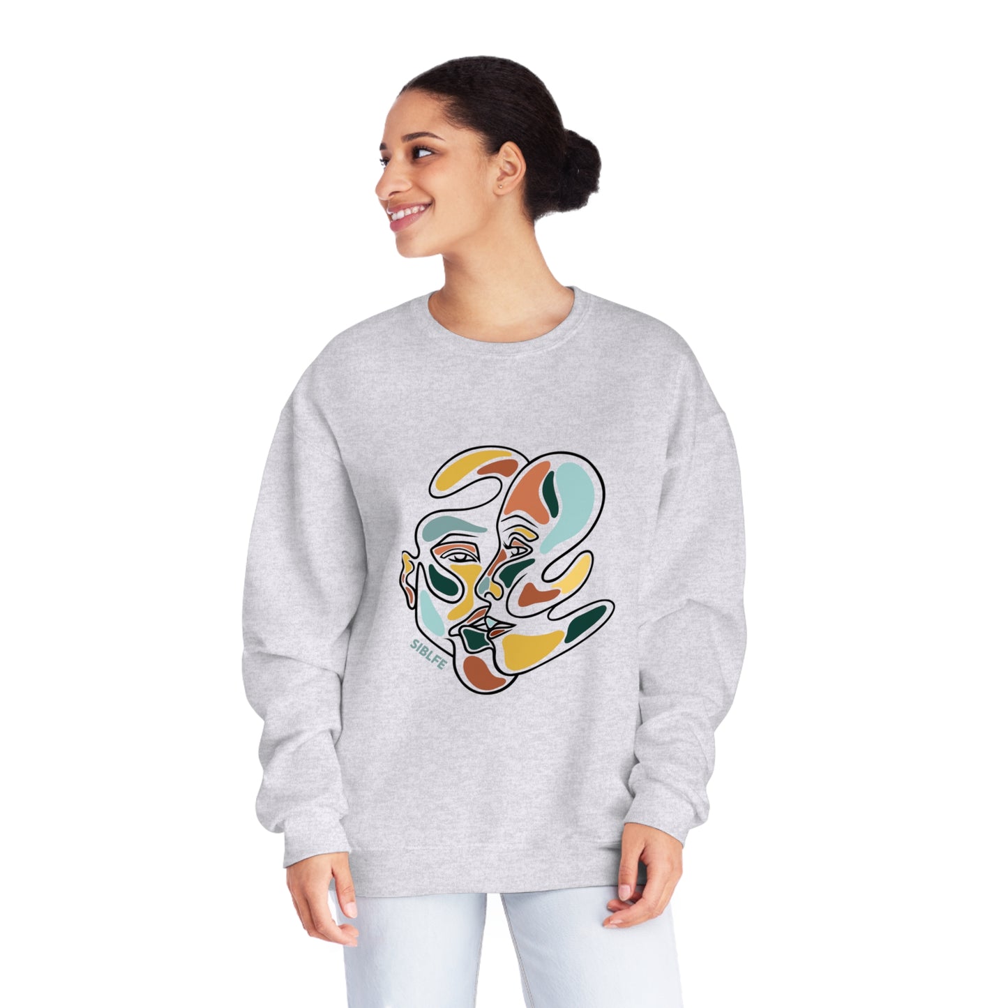 SIBLFE Pieces Crewneck Sweatshirt ( BLK Lines)