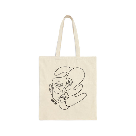 SIBLFE Line Art Canvas Tote