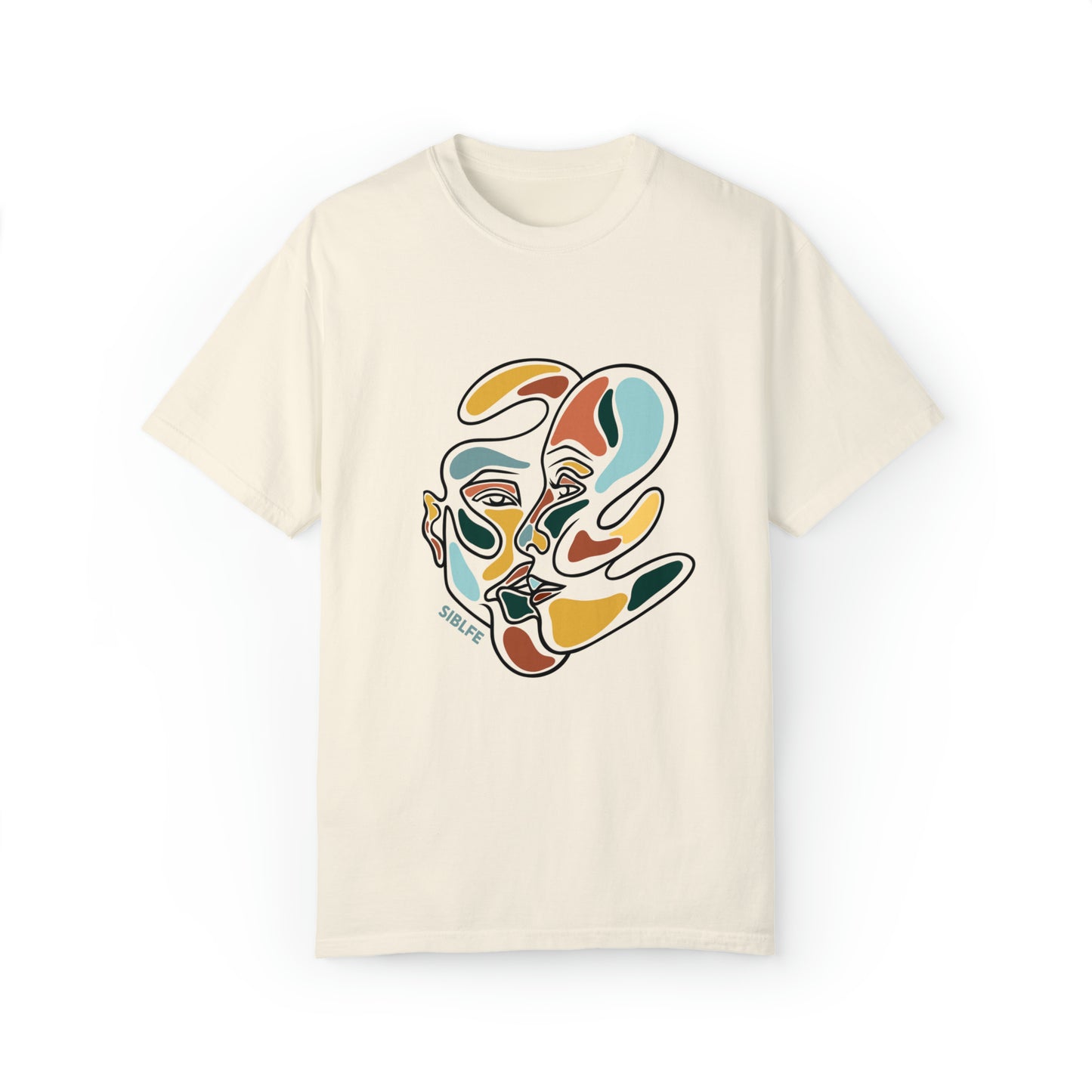 SIBLFE Pieces Black Line Art T-shirt
