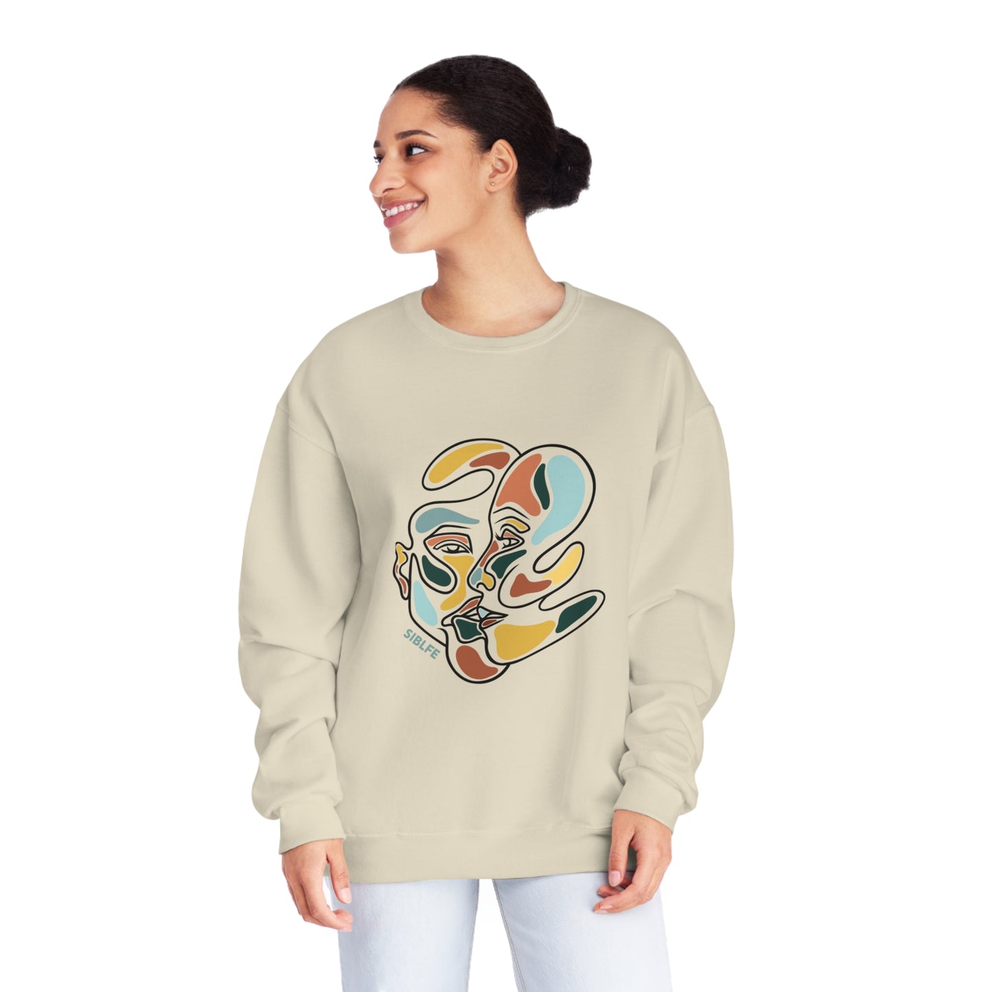 SIBLFE Pieces Crewneck Sweatshirt ( BLK Lines)